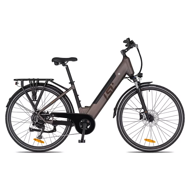 Miejski rower elektryczny inSPORTline ISL Eclion 648 Wh 28" - model 2026 ∙ bateria 648 Wh ∙ zasięg do 120 km ∙ amortyzowany widelec ∙ nośność 120 kg - Deep Coffee - Deep Coffee