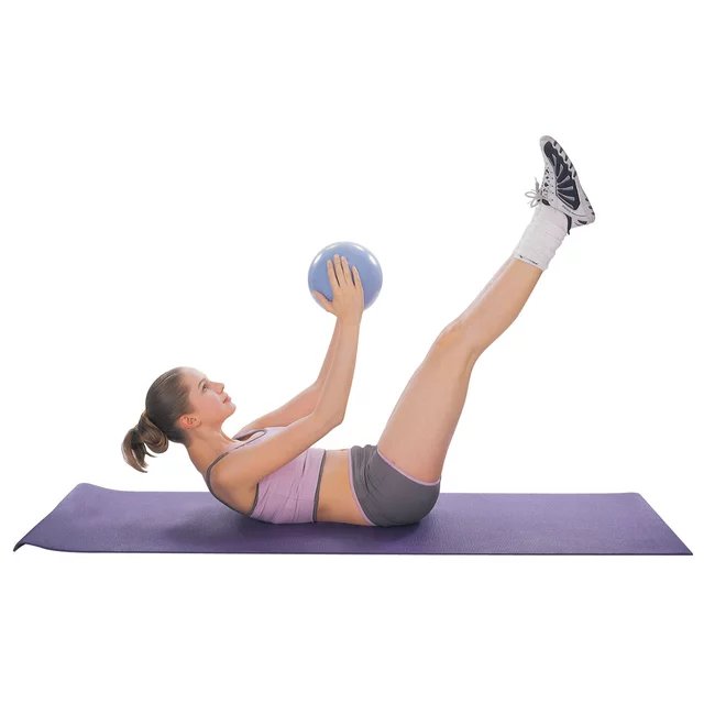 Piłka do ćwiczeń inSPORTline Aerobic Ball ∙ nośność 120 kg ∙ materiał PVC ∙ do aerobiku i rozciągania - bordo