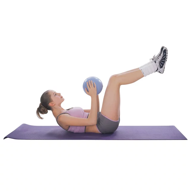 Piłka do ćwiczeń inSPORTline Aerobic Ball ∙ nośność 120 kg ∙ materiał PVC ∙ do aerobiku i rozciągania - bordo