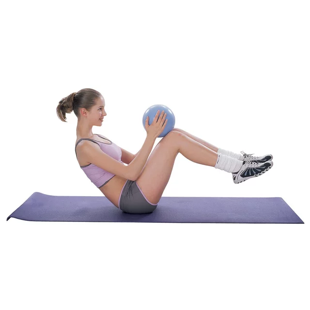 Piłka do ćwiczeń inSPORTline Aerobic Ball ∙ nośność 120 kg ∙ materiał PVC ∙ do aerobiku i rozciągania - bordo