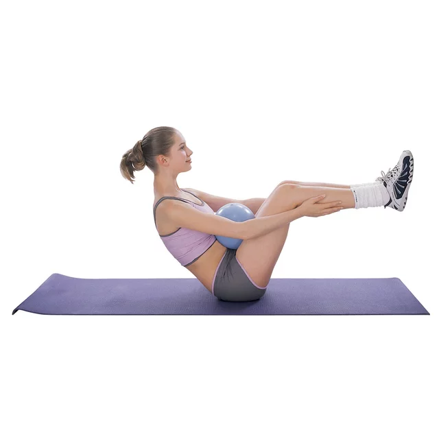 Piłka do ćwiczeń inSPORTline Aerobic Ball ∙ nośność 120 kg ∙ materiał PVC ∙ do aerobiku i rozciągania - bordo