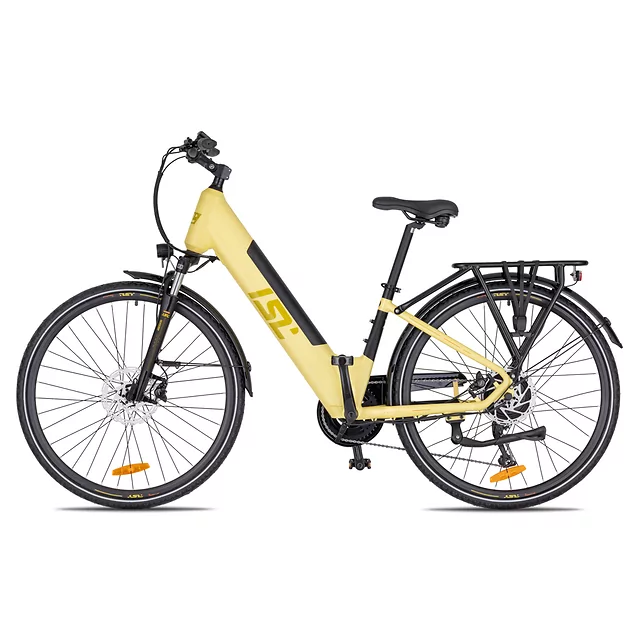 Miejski rower elektryczny inSPORTline ISL Eclion 648 Wh 28" - model 2026 ∙ bateria 648 Wh ∙ zasięg do 120 km ∙ amortyzowany widelec ∙ nośność 120 kg - Deep Coffee