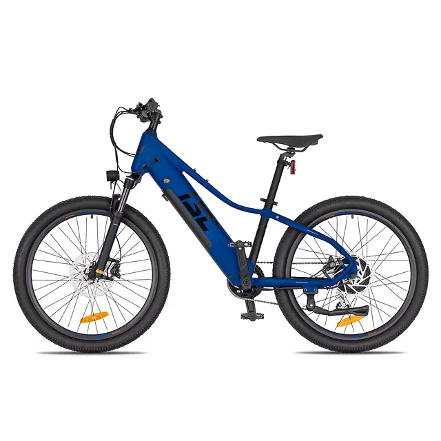 Młodzieżowy rower elektryczny inSPORTline ISL Savager 24" ∙ bateria 360 Wh ∙ zasięg do 70 km ∙ silnik bafang ∙ hamulce hydrauliczne - Różowy rumieniec