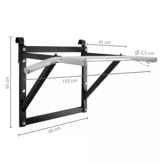 Drążek do podciągania na ścianie lub drabince inSPORTline LCR-1115 - OUTLET