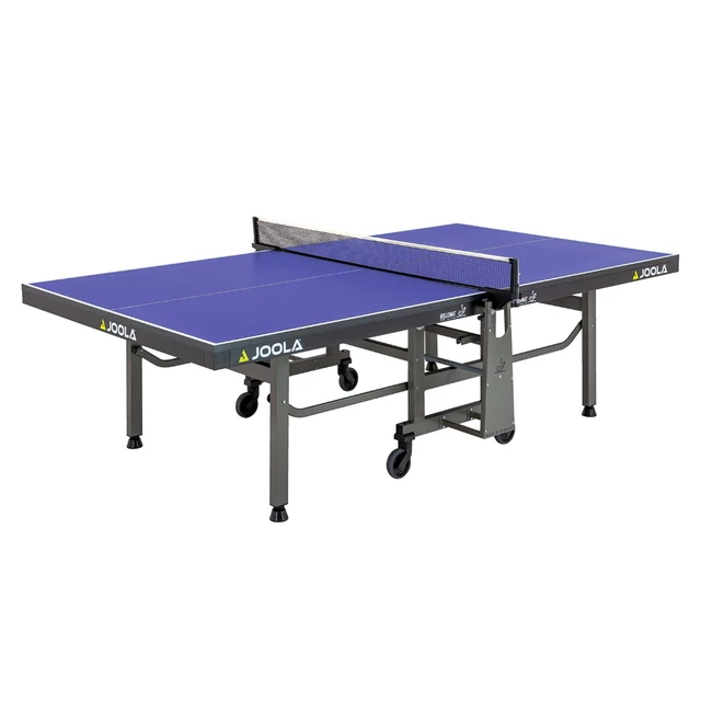 Turniejowy stół do tenisa stołowego Joola Rollomat Pro ∙ blat 25 mm ∙ ITTF ∙ składany z kółkami ∙ rama stalowa ∙ waga 129 kg - Niebieski