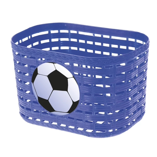 Koszyk dziecięcy przedni plastikowy M-Wave P Children's Basket - Czerwony - Niebieski