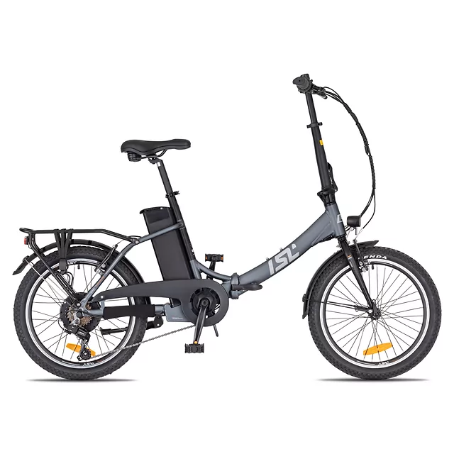 Składany rower elektryczny inSPORTline ISL Felior 468 Wh 20" - model 2026 ∙ składak ∙ bateria 468 Wh ∙ zasięg do 100 km ∙ nośność 125 kg - Titanium Grey (szary)