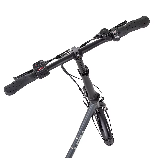 Składany rower elektryczny inSPORTline ISL Felior 468 Wh 20" - model 2026 ∙ składak ∙ bateria 468 Wh ∙ zasięg do 100 km ∙ nośność 125 kg - Titanium Grey (szary)