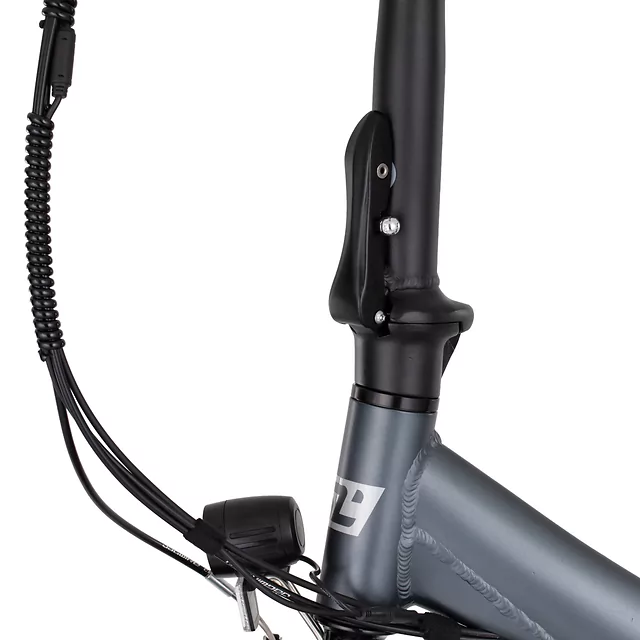 Składany rower elektryczny inSPORTline ISL Felior 468 Wh 20" - model 2026 ∙ składak ∙ bateria 468 Wh ∙ zasięg do 100 km ∙ nośność 125 kg - Titanium Grey (szary)