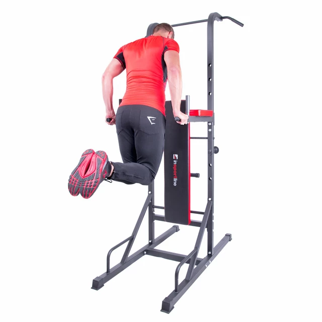 Poręcz stacjonarna + zestaw obciążeń inSPORTline Power Tower 3-50 kg ∙ wielofunkcyjna stacja + hantle