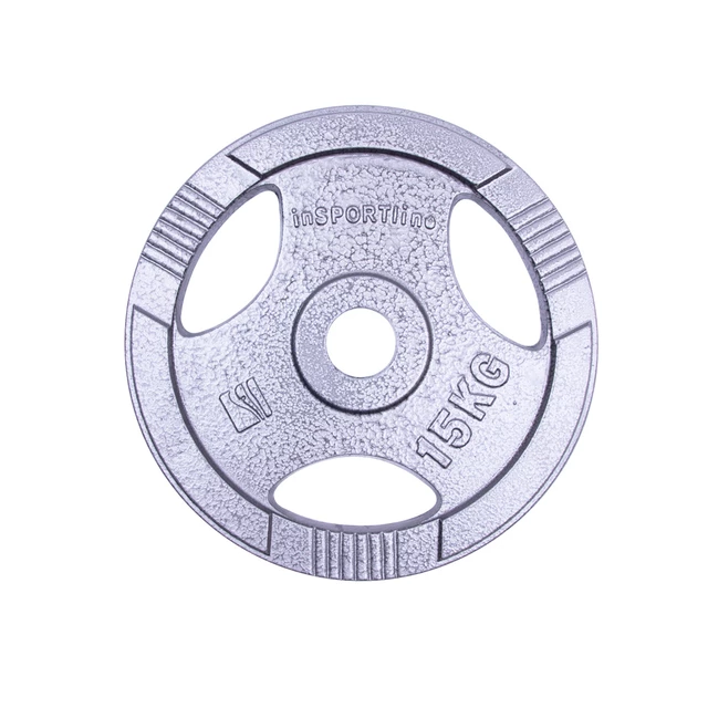 Obciążenia olimpijskie żeliwne inSPORTline Hamerton ∙ 1,25-25 kg ∙ otwór 50 mm ∙ uchwyty ergonomiczne ∙ ochrona antykorozyjna