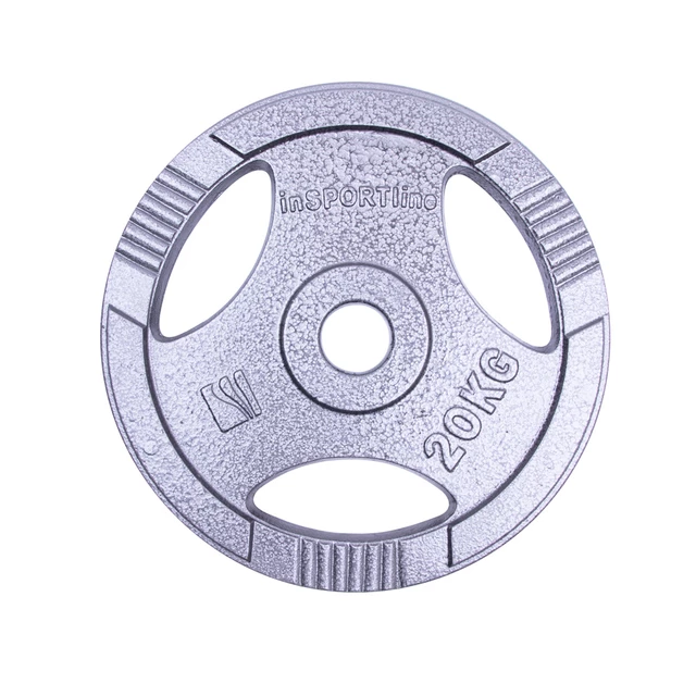 Obciążenia olimpijskie żeliwne inSPORTline Hamerton ∙ 1,25-25 kg ∙ otwór 50 mm ∙ uchwyty ergonomiczne ∙ ochrona antykorozyjna