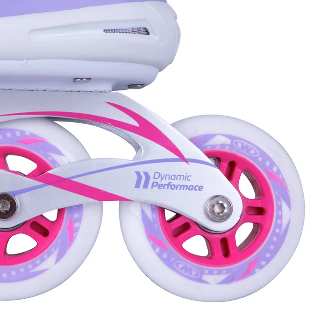 Damskie łyżworolki rekreacyjne WORKER Sofore ∙ kółka 84 mm 82A ∙ łożyska ABEC 7 ∙ rama aluminiowa ∙ stabilizacja kostki ∙ 100 kg
