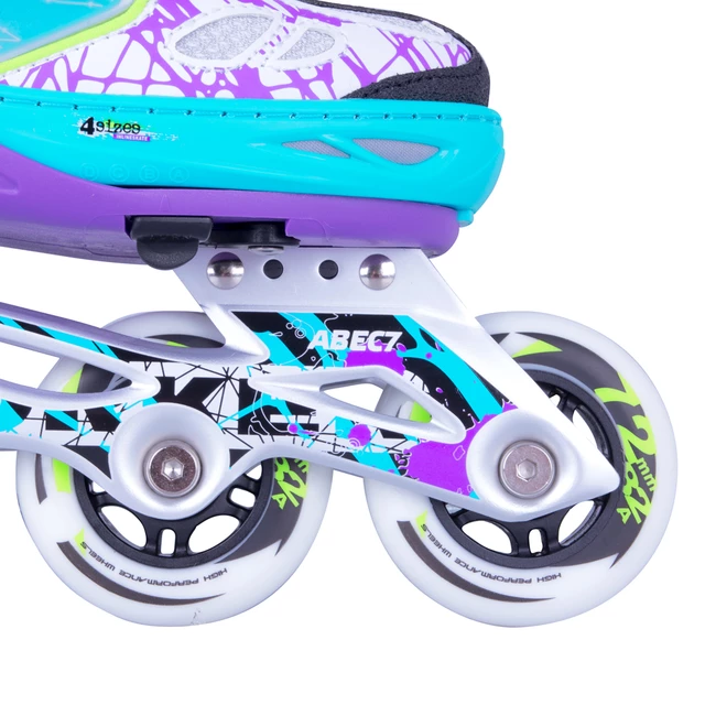 Rolki rekreacyjne WORKER Fizzo ABEC-7 ∙ regulowane ∙ kółka kauczukowe ∙ łożyska ABEC 7 ∙ rama aluminiowa ∙ nośność 100 kg
