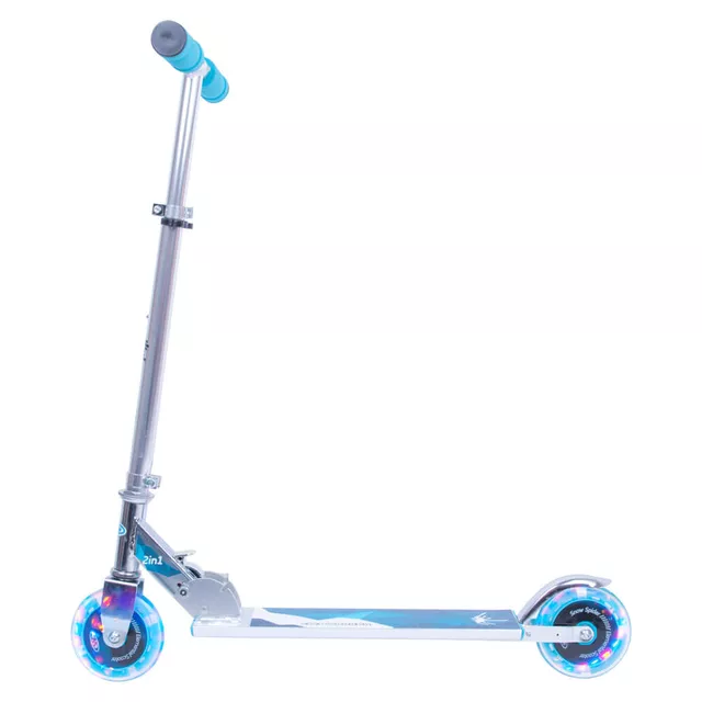 Hulajnoga dla dzieci WORKER Snow Spider PRO 2w1 ∙ kółka LED ∙ płozy na śnieg ∙ nośność 60 kg ∙ regulowana kierownica