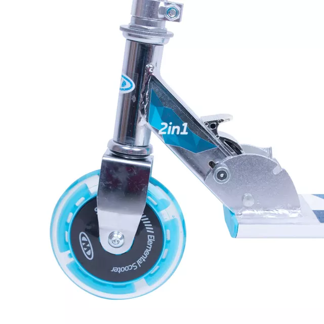 Hulajnoga dla dzieci WORKER Snow Spider PRO 2w1 ∙ kółka LED ∙ płozy na śnieg ∙ nośność 60 kg ∙ regulowana kierownica