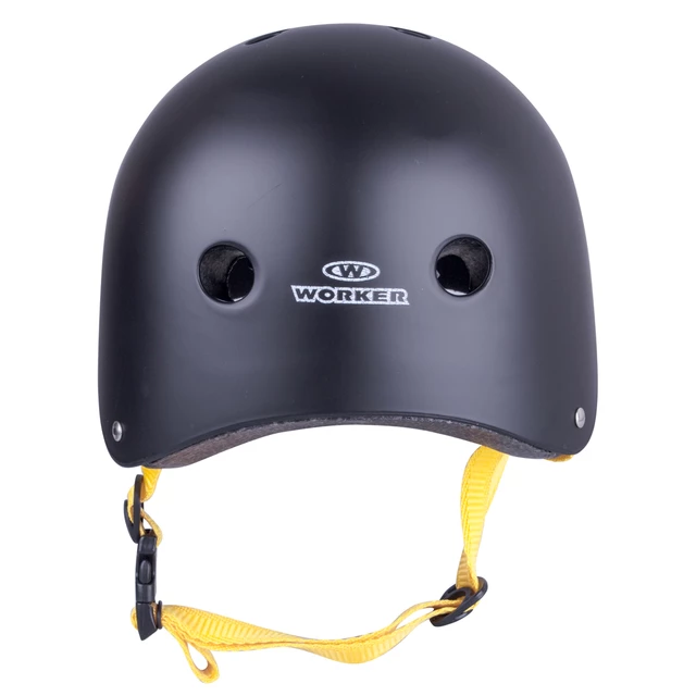 Kask na rower, rolki, deskorolkę, fiszkę WORKER Rivaly - Żółty pasek