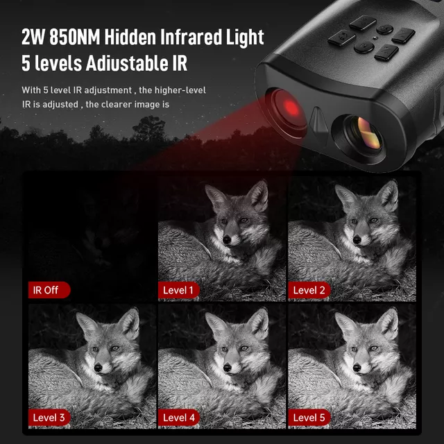 Lornetka cyfrowa z noktowizorem Apexel NV009 ∙ 15x zoom ∙ oświetlenie IR 850 nm ∙ ekran 3" ∙ ładowanie USB-C ∙ nagrywanie 4K