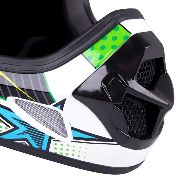 Kask downhillowy W-TEC FS-605 Allride ∙ full face ∙ do roweru i moto ∙ waga 940 g ∙ 13 otworów wentylacyjnych ∙ skorupa ABS ∙ regulowany - Cartoon