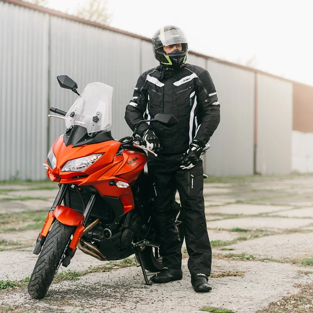 Rękawice motocyklowe skórzane W-TEC Radoon - Czarny
