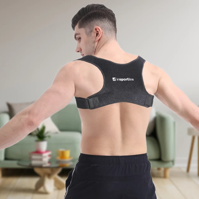 Korektor postawy (ortopedyczny) inSPORTline Postcor ∙ regulacja ∙ perforowany ∙ komfortowy - Beżowy
