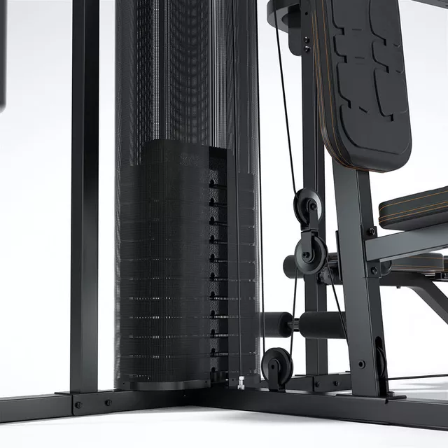 Atlas wielostanowiskowy inSPORTline Profigym C60 ∙ ławka ∙ poręcze ∙ worek treningowy ∙ wyciąg górny/dolny