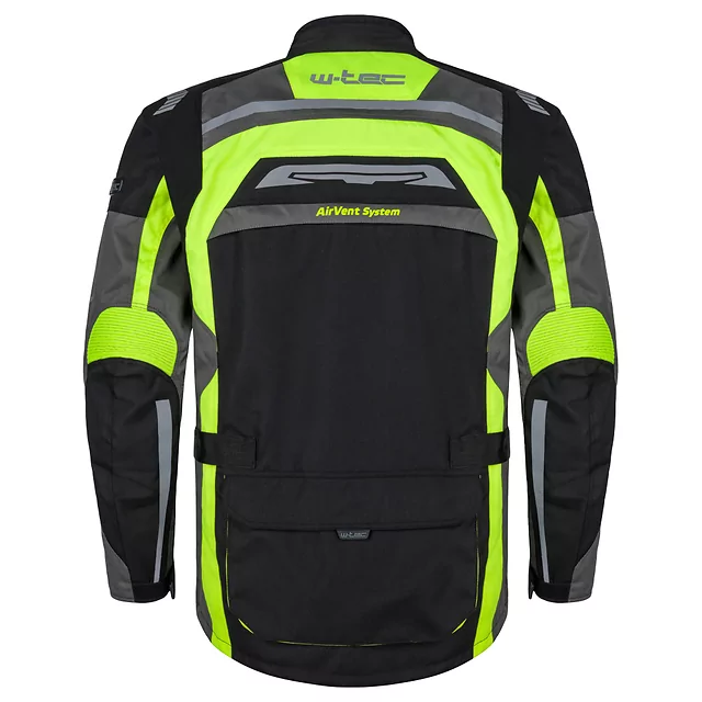 Męska kurtka motocyklowa W-TEC Burdys Evo - Czarno-szaro-czerwony
