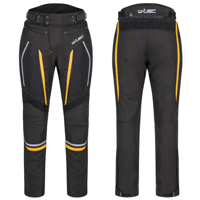 Męskie letnie spodnie motocyklowe W-TEC Toranio - Czarno-żółty