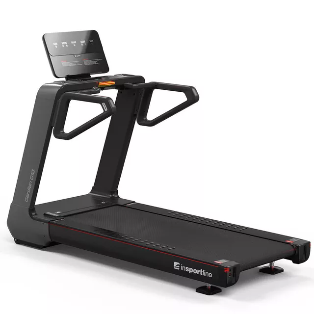 Profesjonalna bieżnia elektryczna inSPORTline Gardian G10 · Silnik 6 KM · nośność 180 kg · Bluetooth · 30 programów ∙ program HRC