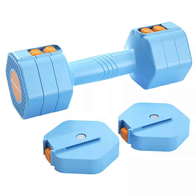 Hantle regulowane jednoręczne inSPORTline DuraBell® ∙ 1-3,5 kg ∙ antypoślizgowy uchwyt ∙ sześciokątny kształt ∙ szybka zmiana wagi