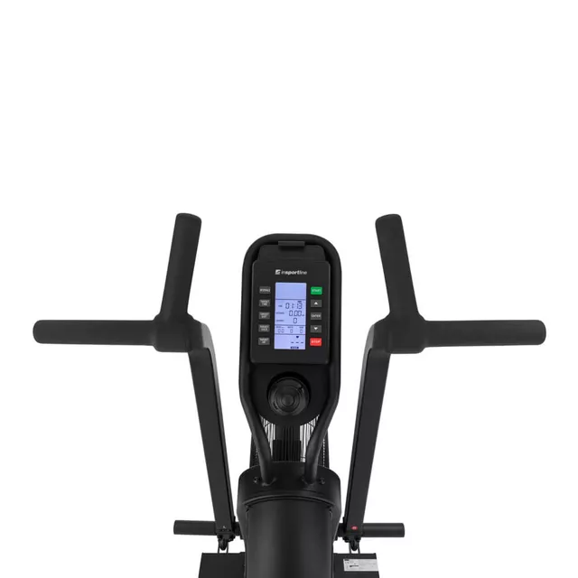 Profesjonalny rower treningowy powietrzny inSPORTline Airbike® Max ∙ nośność 160 kg ∙ regulowane siodełko ∙ 7 programów ∙ wyświetlacz LCD ∙ uchwyt na tablet - Czarny