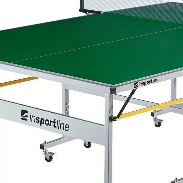 Zewnętrzny stół do tenisa stołowego inSPORTline Outdoor 300 ∙ blat ACP UV ∙ rama stalowa 20x30 mm ∙ 8 kółek ∙ waga 62 kg ∙ z siatk