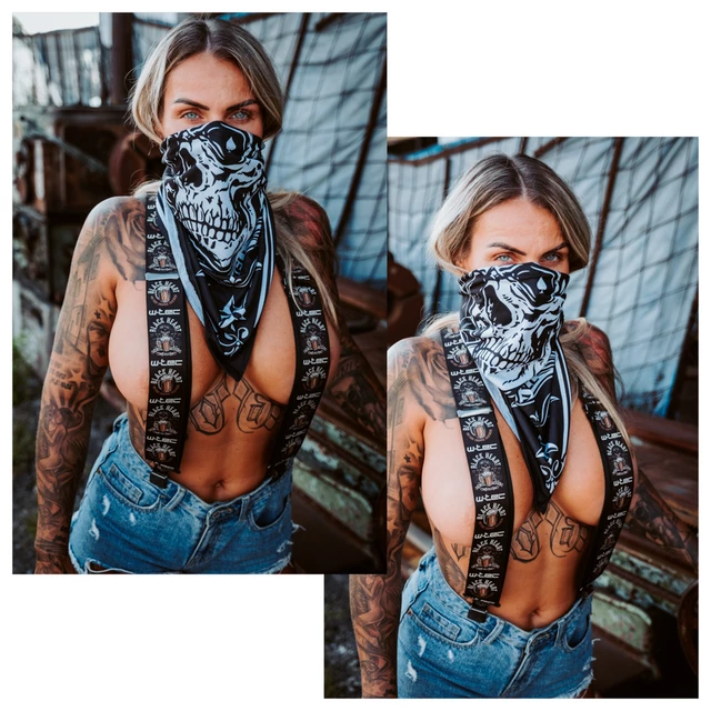 Chusta szal na szyję bandana W-TEC Black Heart Bandest