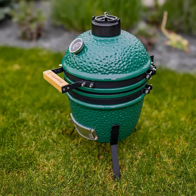 Grill ogrodowy kamado inSPORTline Pasionato 12″ ∙ ceramika ∙ termometr ∙ niskie spalanie
