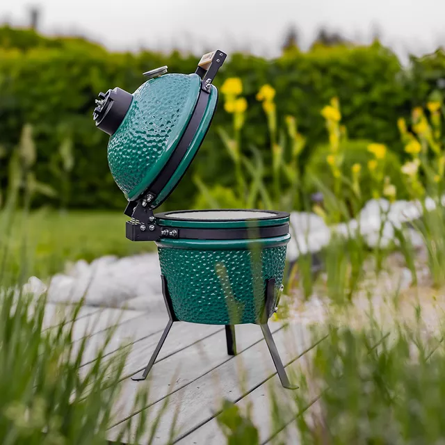 Grill ogrodowy kamado inSPORTline Pasionato 12″ ∙ ceramika ∙ termometr ∙ niskie spalanie
