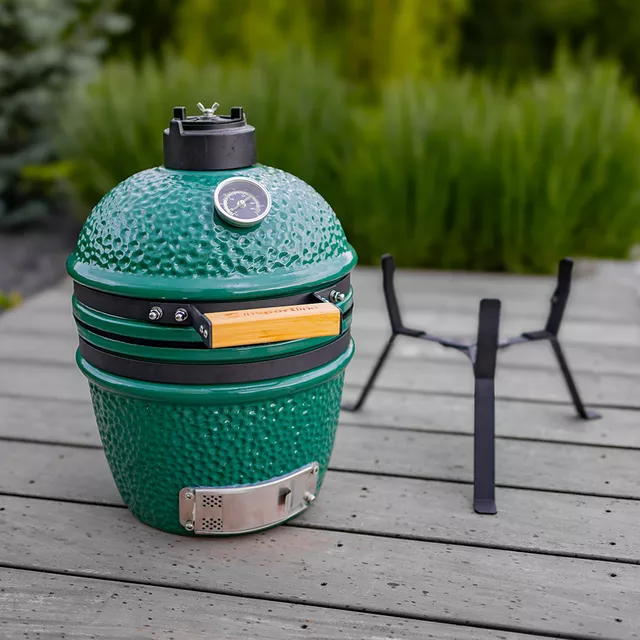 Grill ogrodowy kamado inSPORTline Pasionato 12″ ∙ ceramika ∙ termometr ∙ niskie spalanie