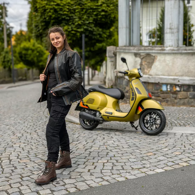 Damskie buty motocyklowe W-TEC Leocia Brown - Brązowy