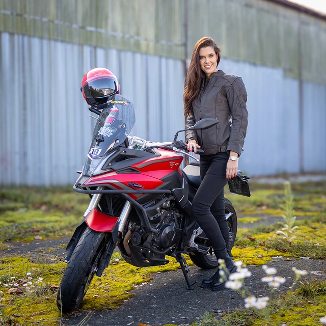 Damska skórzana kurtka motocyklowa W-TEC Kaika