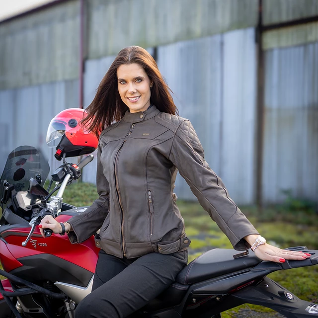 Damska skórzana kurtka motocyklowa W-TEC Kaika