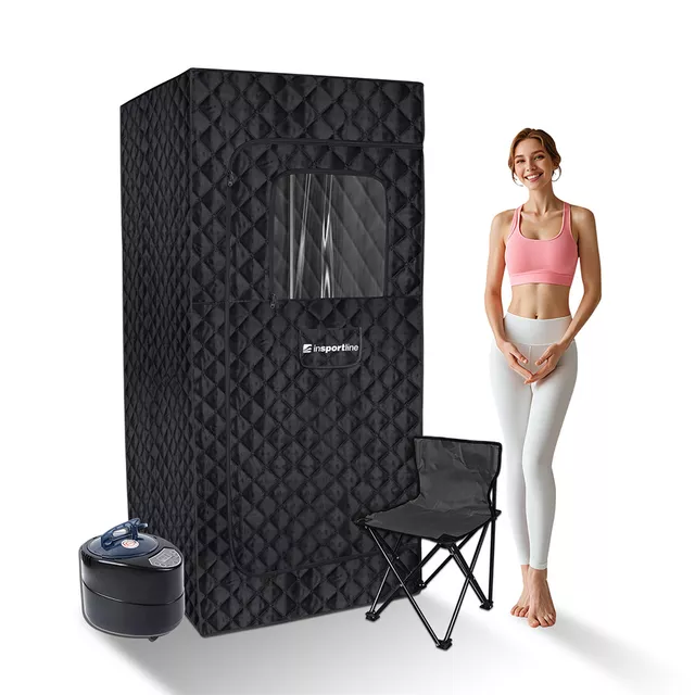 Przenośna sauna parowa inSPORTline Klementina II ∙ składana konstrukcja ∙ generator pary ∙ 5 trybów ∙ pilot zdalny