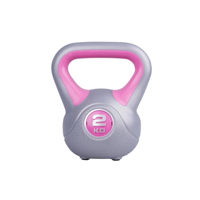 Hantle kettlebell inSPORTline Vin-Bell 1-20kg ∙ powłoka winylowa ∙ 4 gumowe podkładki ∙ stabilny chwyt
