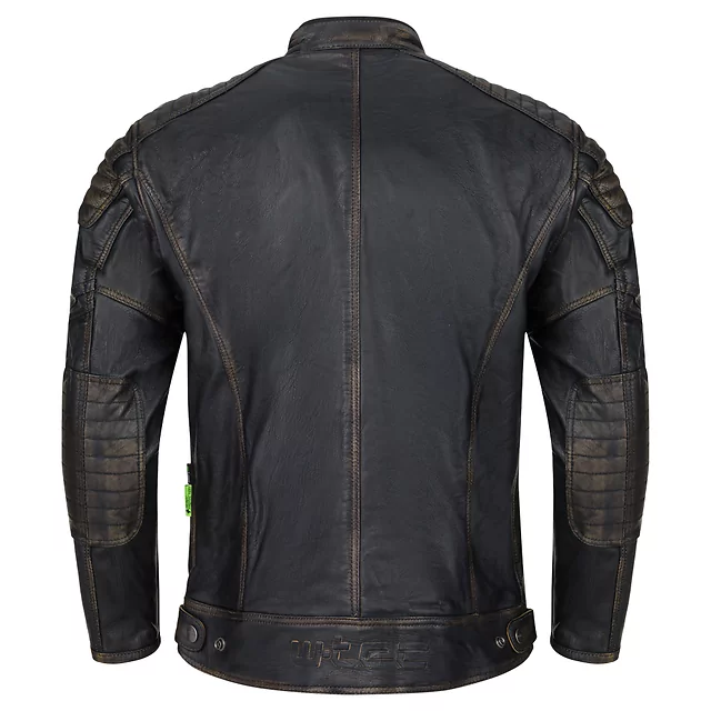 Skórzana kurtka motocyklowa W-TEC Mungelli EVO ∙ wyjmowane ochraniacze CE poziomu 2 ∙ odpinana ocieplana wkładka ∙ styl vintage - vintage czarno-brązowy