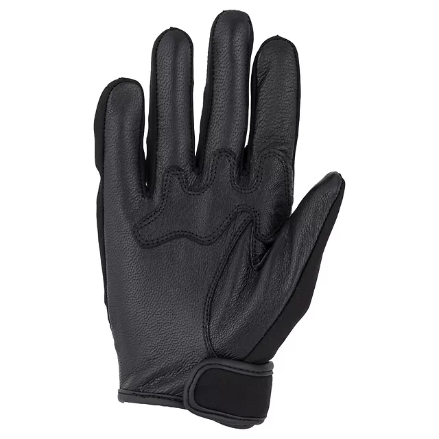Rękawice motocyklowe W-TEC Trebizat ∙ skórzane z softshellem ∙ piankowa amortyzacja ∙ neoprenowy mankiet na rzep ∙ krótki krój