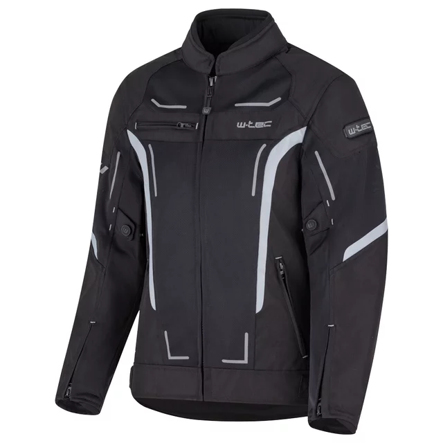 Letnia damska kurtka motocyklowa W-TEC Mirelia ∙ system AirVent ∙ protektory CE ∙ odpinana membrana ∙ elementy odblaskowe Visionight - czarno-szary-fluo