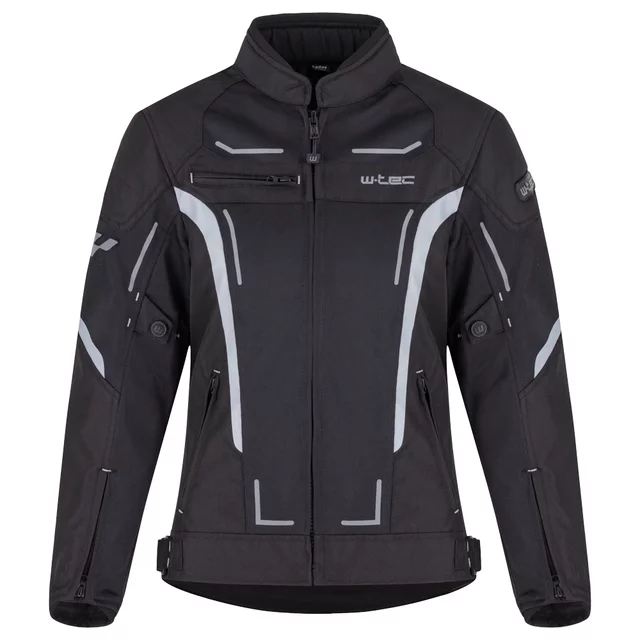 Letnia damska kurtka motocyklowa W-TEC Mirelia ∙ system AirVent ∙ protektory CE ∙ odpinana membrana ∙ elementy odblaskowe Visionight - czarno-szary-fluo