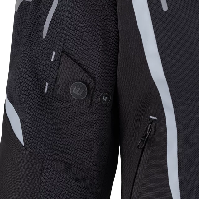 Letnia damska kurtka motocyklowa W-TEC Mirelia ∙ system AirVent ∙ protektory CE ∙ odpinana membrana ∙ elementy odblaskowe Visionight - czarno-szary-fluo