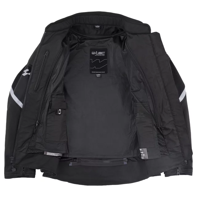 Letnia damska kurtka motocyklowa W-TEC Mirelia ∙ system AirVent ∙ protektory CE ∙ odpinana membrana ∙ elementy odblaskowe Visionight - czarno-szary-fluo