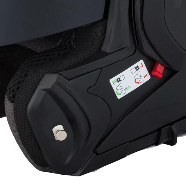 Kask motocyklowy szczękowy W-TEC Sabron P/J ∙ blenda przeciwsłoneczna ∙ system wentylacji ∙ wyjmowana wyściółka - Nardo Grey