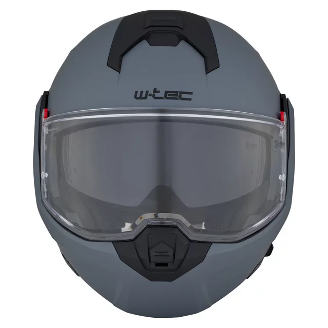 Kask motocyklowy szczękowy W-TEC Sabron P/J ∙ blenda przeciwsłoneczna ∙ system wentylacji ∙ wyjmowana wyściółka - Nardo Grey