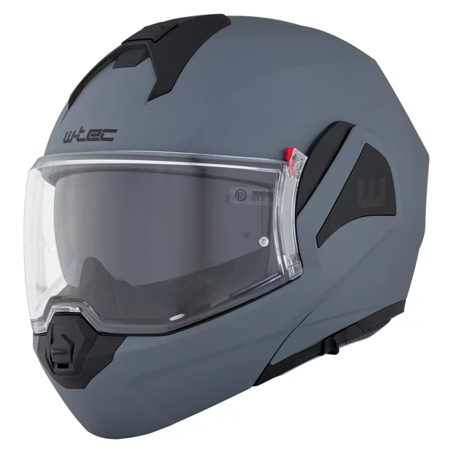 Kask motocyklowy szczękowy W-TEC Sabron P/J ∙ blenda przeciwsłoneczna ∙ system wentylacji ∙ wyjmowana wyściółka - Nardo Grey